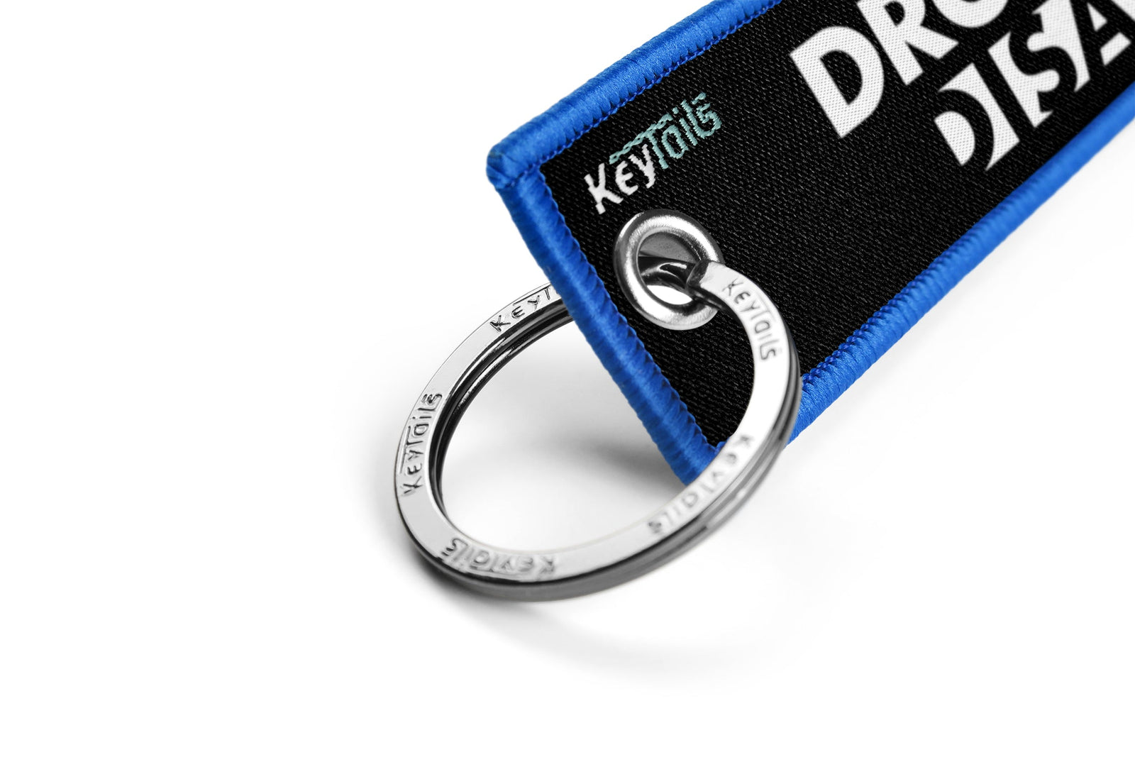 Drop A Gear And Disappear Keychain, Key Tag - Blue