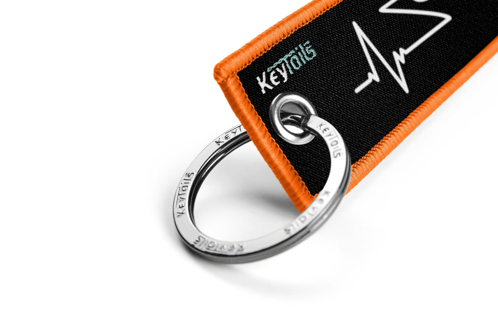 Moto Heartbeat Keychain, Key Tag - Sportbike