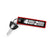 4 Wheels Move the Body 2 Wheels Move the Soul Keychain, Key Tag - Red