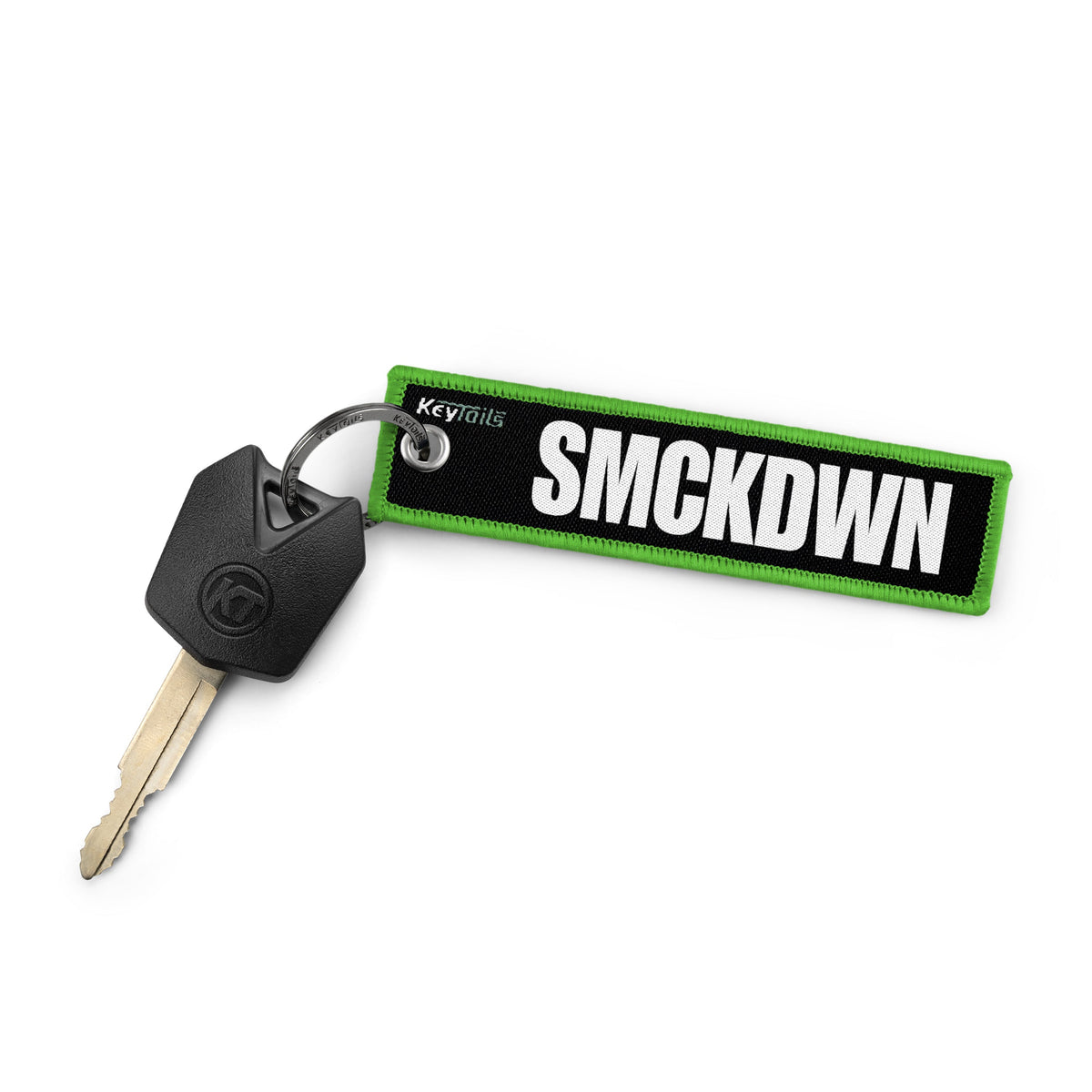 650ib SMCKDWN Keychain, Key Tag - Green