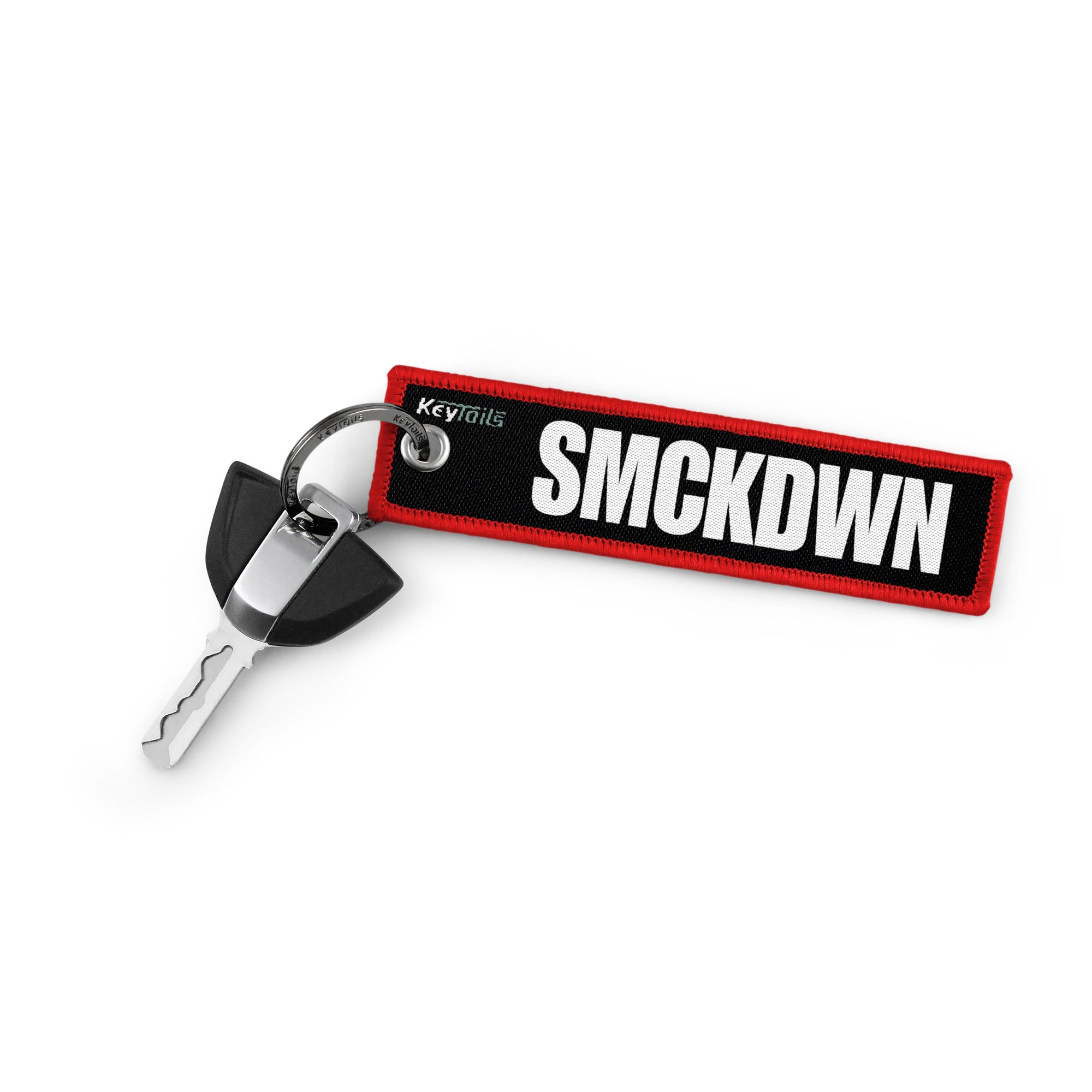 650ib SMCKDWN Keychain, Key Tag - Red
