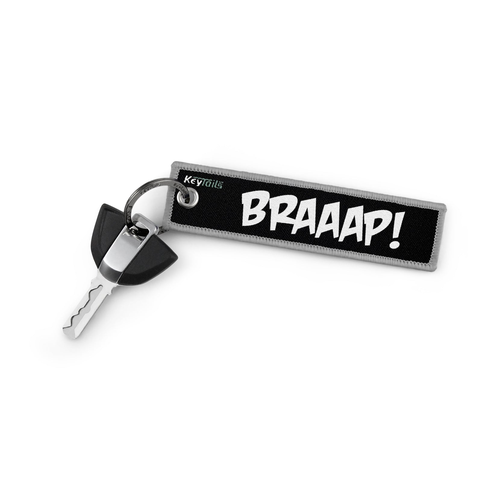 BRAAAP! Keychain, Key Tag - Gray