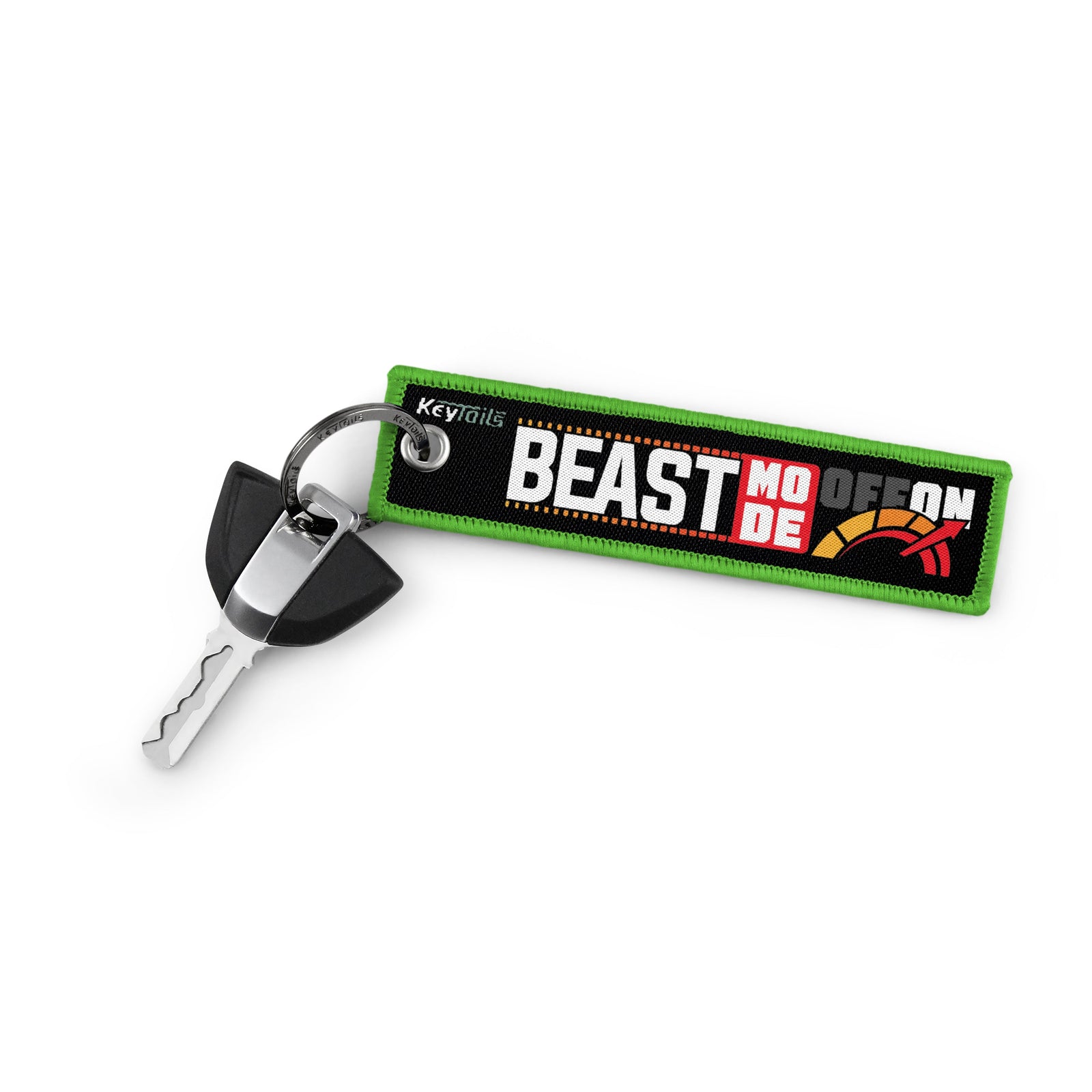 Beast Mode ON Keychain, Key Tag - Green