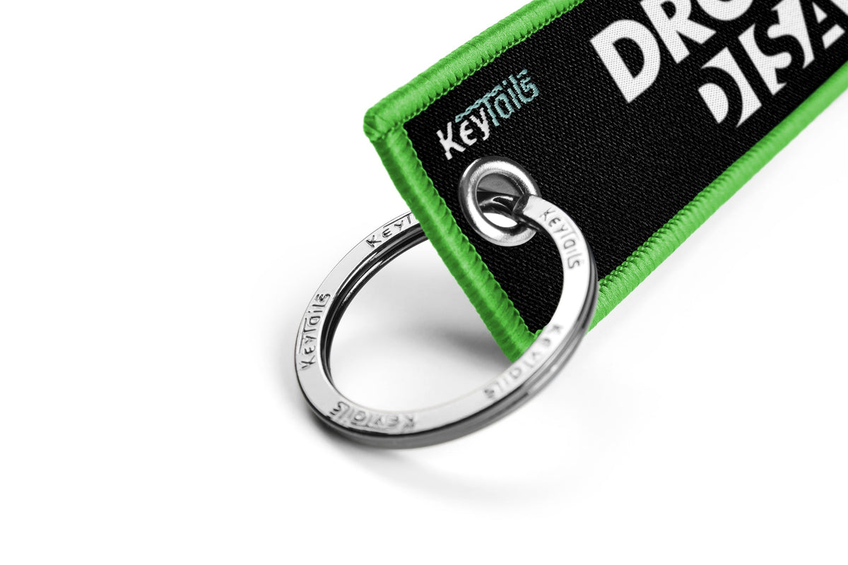 Drop A Gear And Disappear Keychain, Key Tag - Green