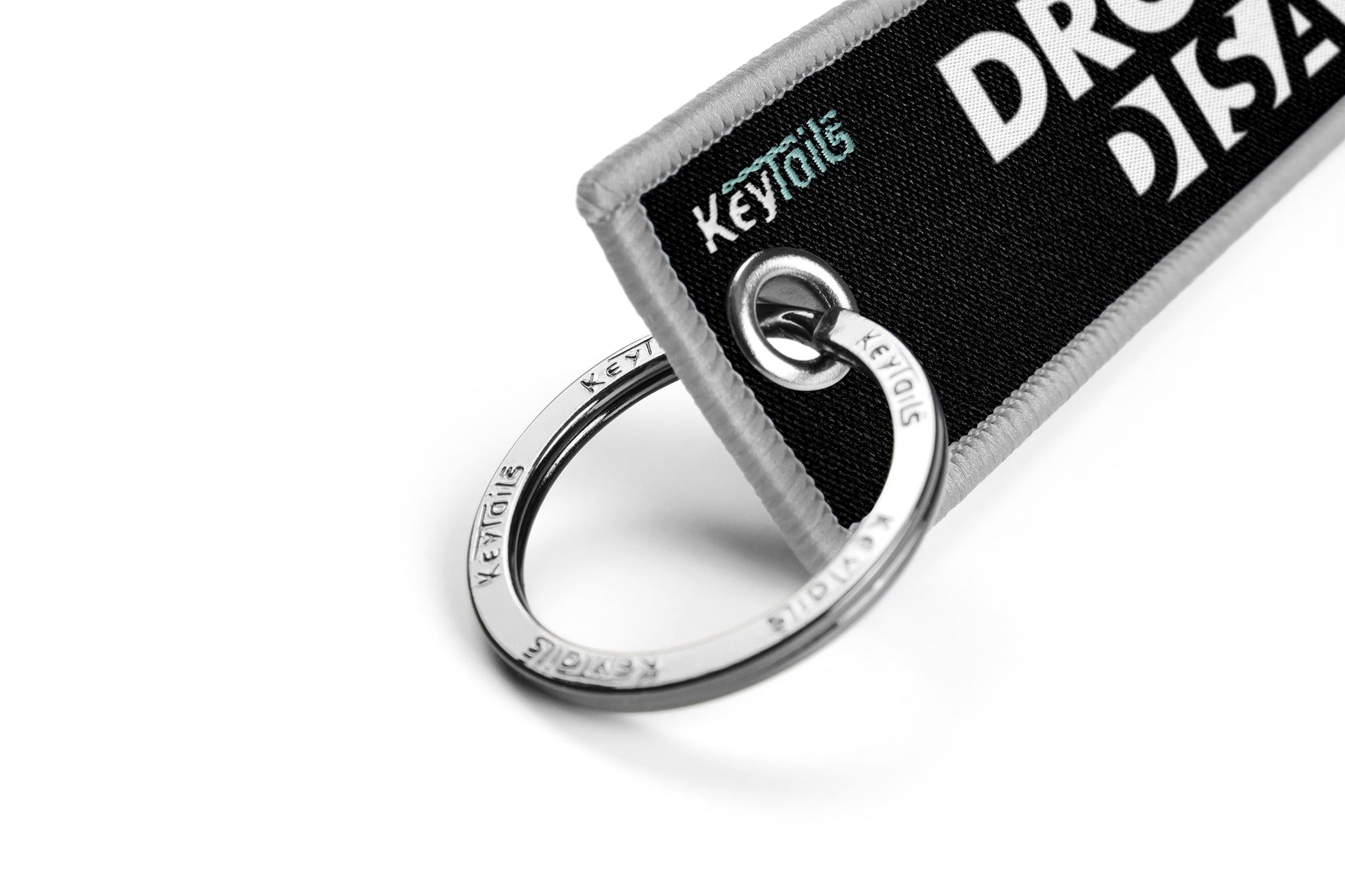 Drop A Gear And Disappear Keychain, Key Tag - Gray