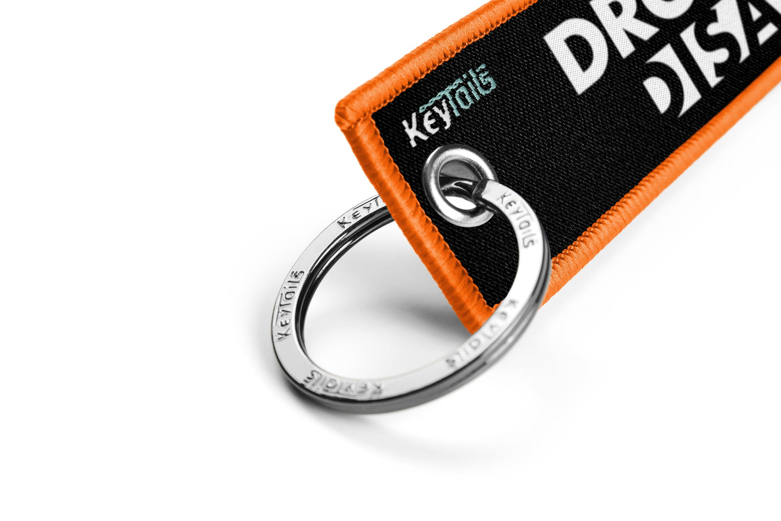 Drop A Gear And Disappear Keychain, Key Tag - Orange