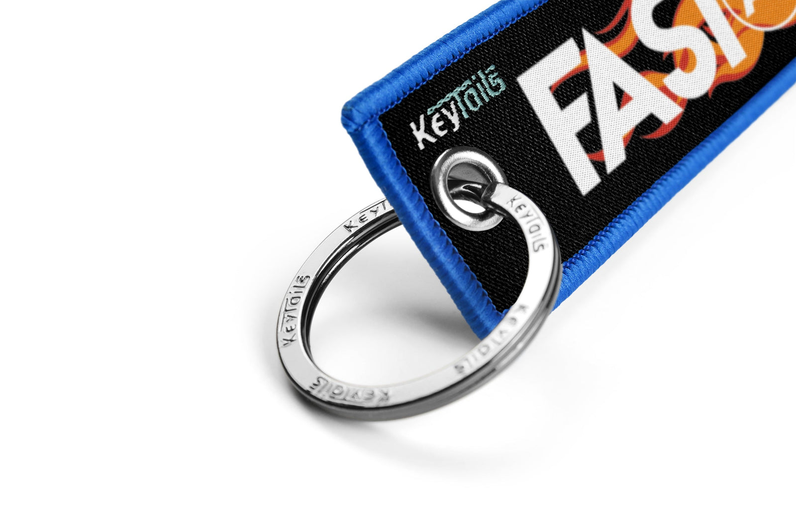 Fast As F#ck Keychain, Key Tag - Blue