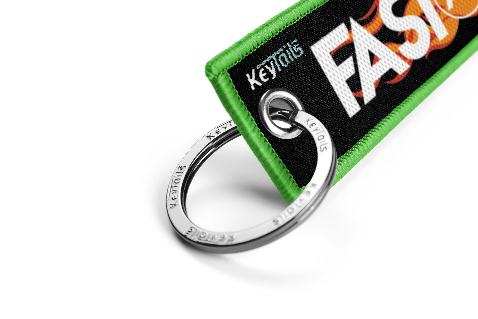 Fast As F#ck Keychain, Key Tag - Green