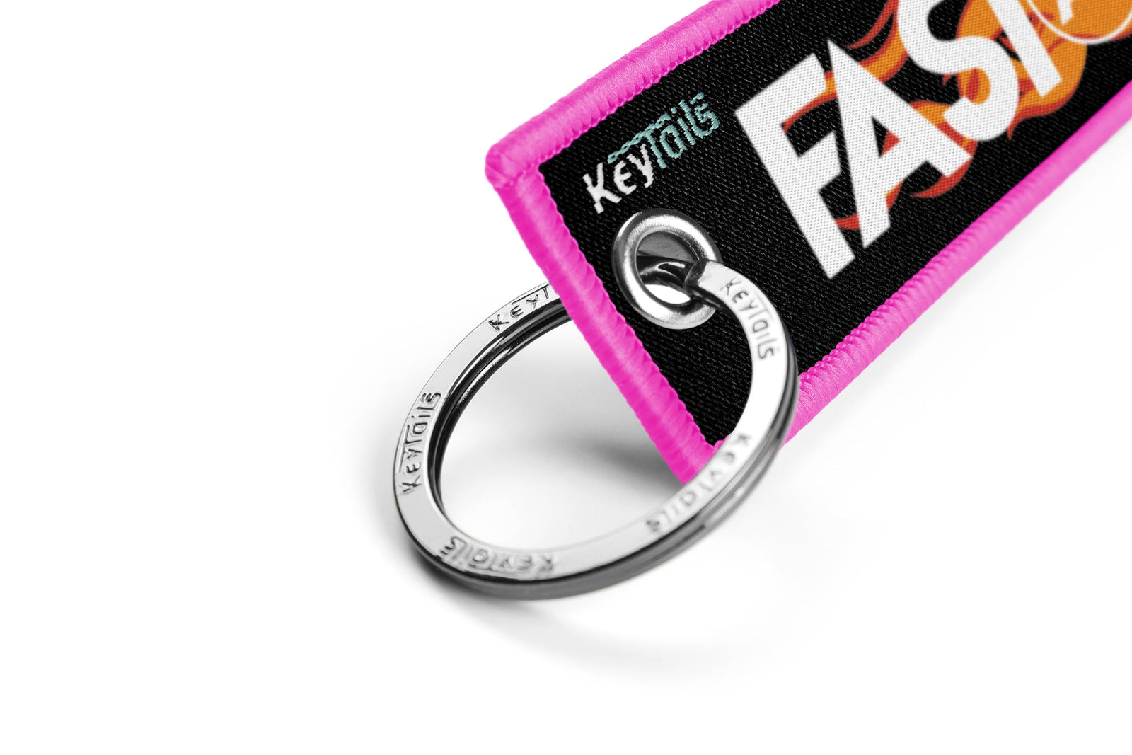 Fast As F#ck Keychain, Key Tag - Pink
