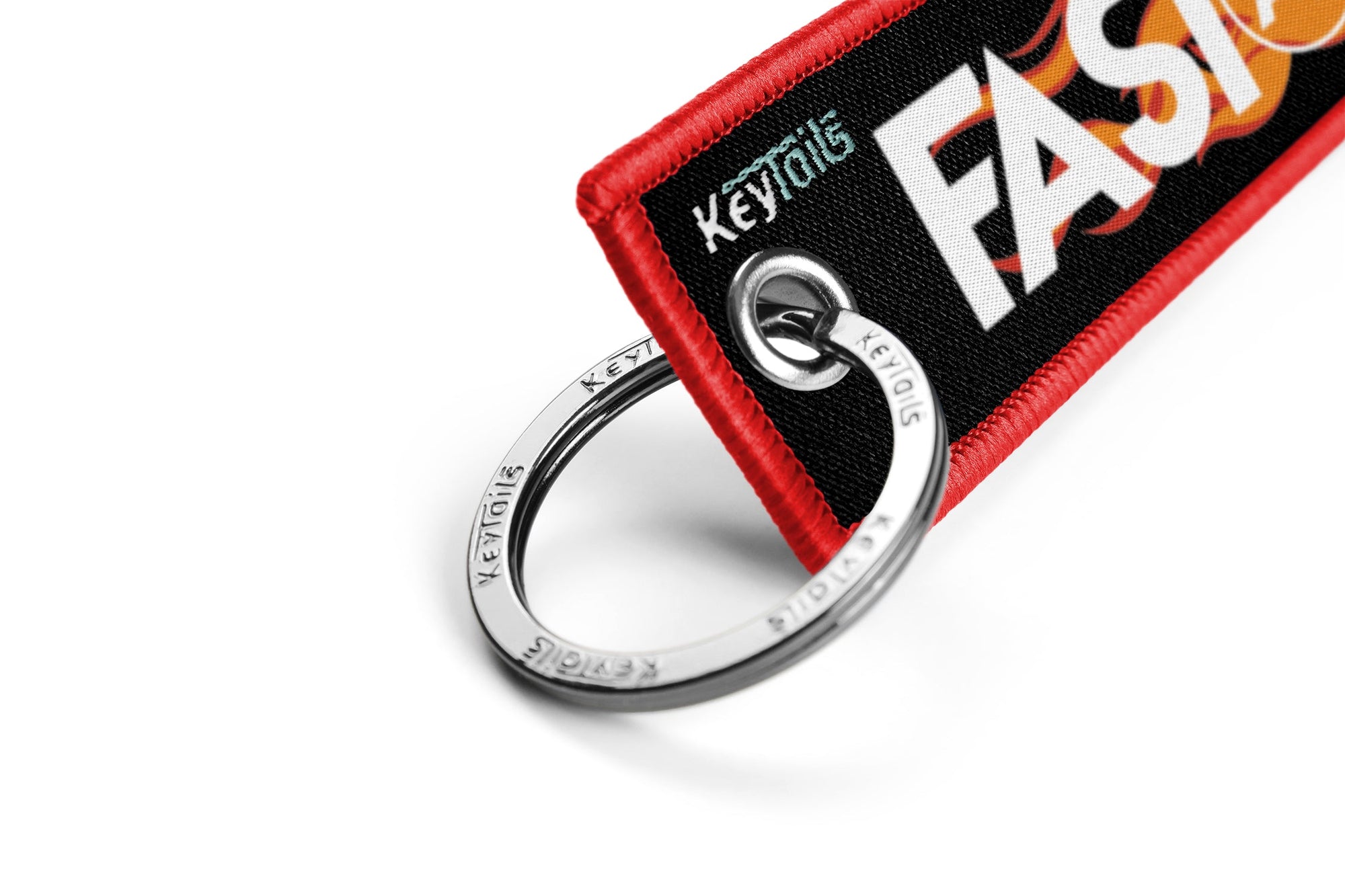 Fast As F#ck Keychain, Key Tag - Red