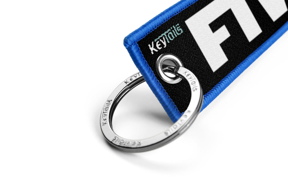 FTW [For The Win] Keychain, Key Tag - Blue