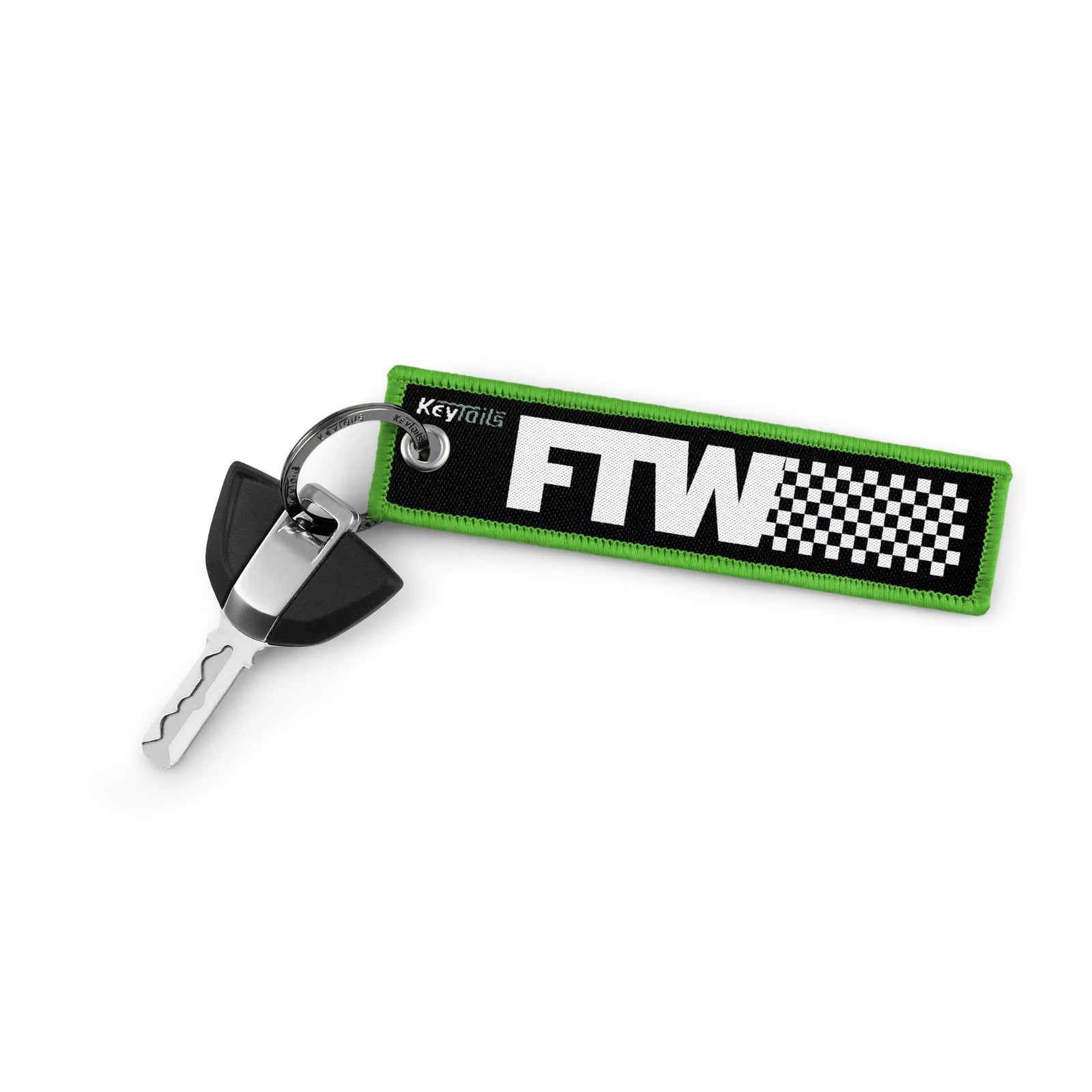 FTW [For The Win] Keychain, Key Tag - Green