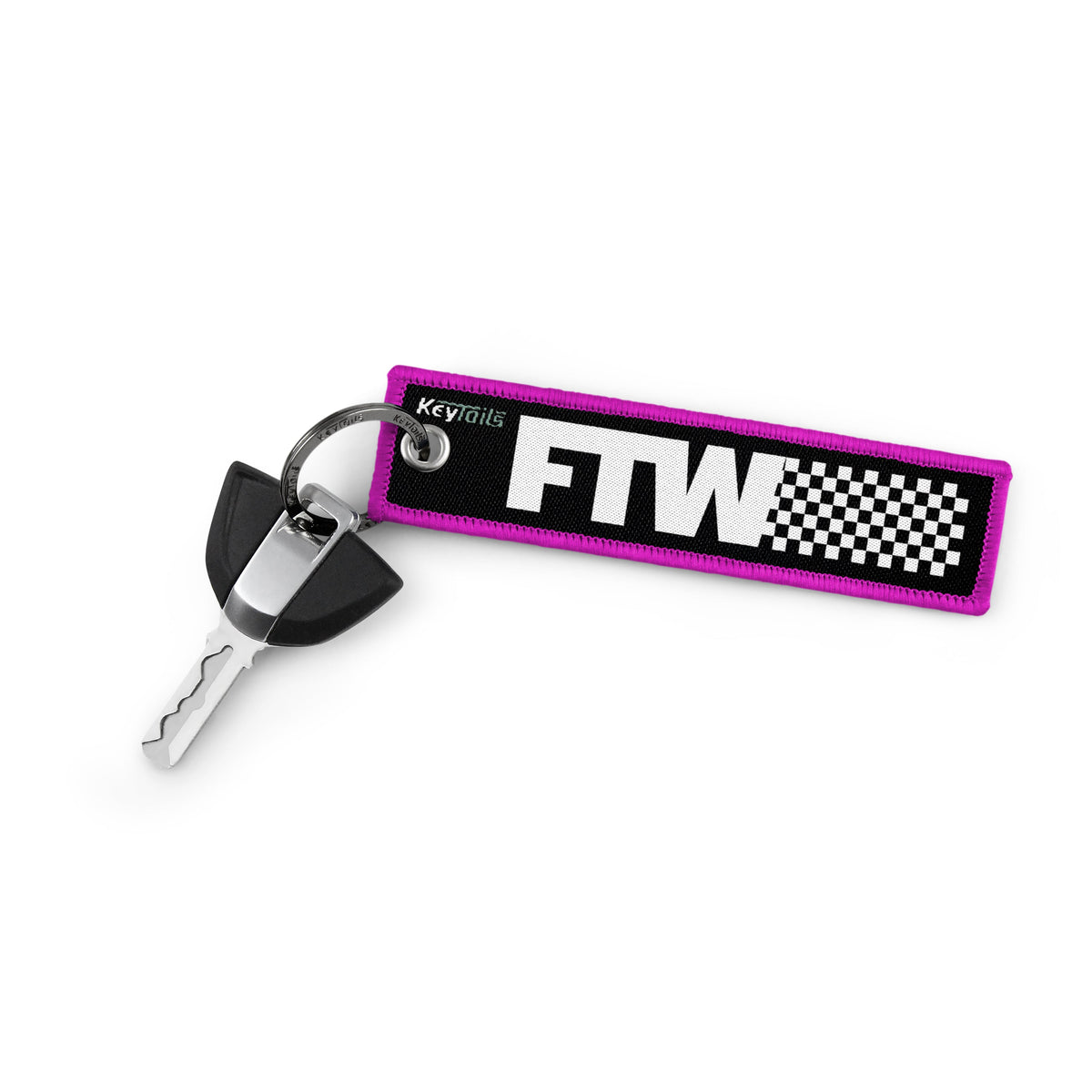 FTW [For The Win] Keychain, Key Tag - Pink