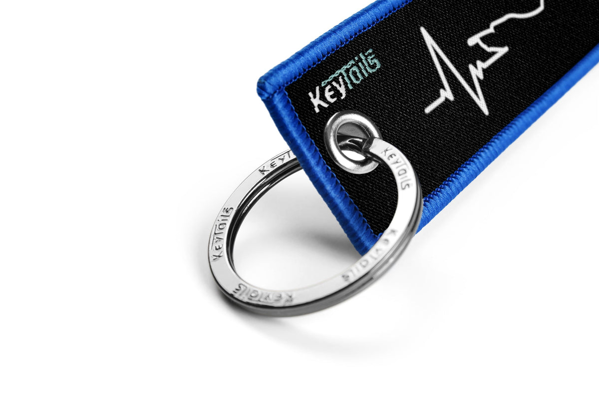Moto Heartbeat Keychain, Key Tag - Adventure