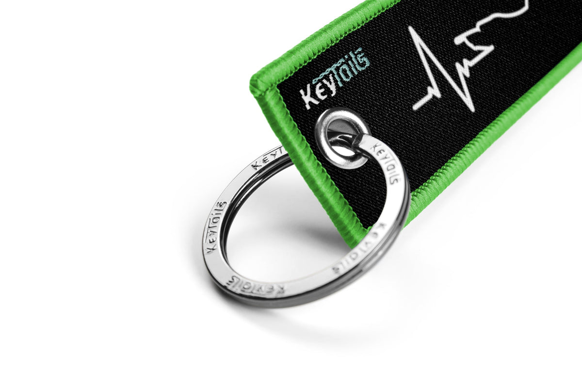 Moto Heartbeat Keychain, Key Tag - Adventure