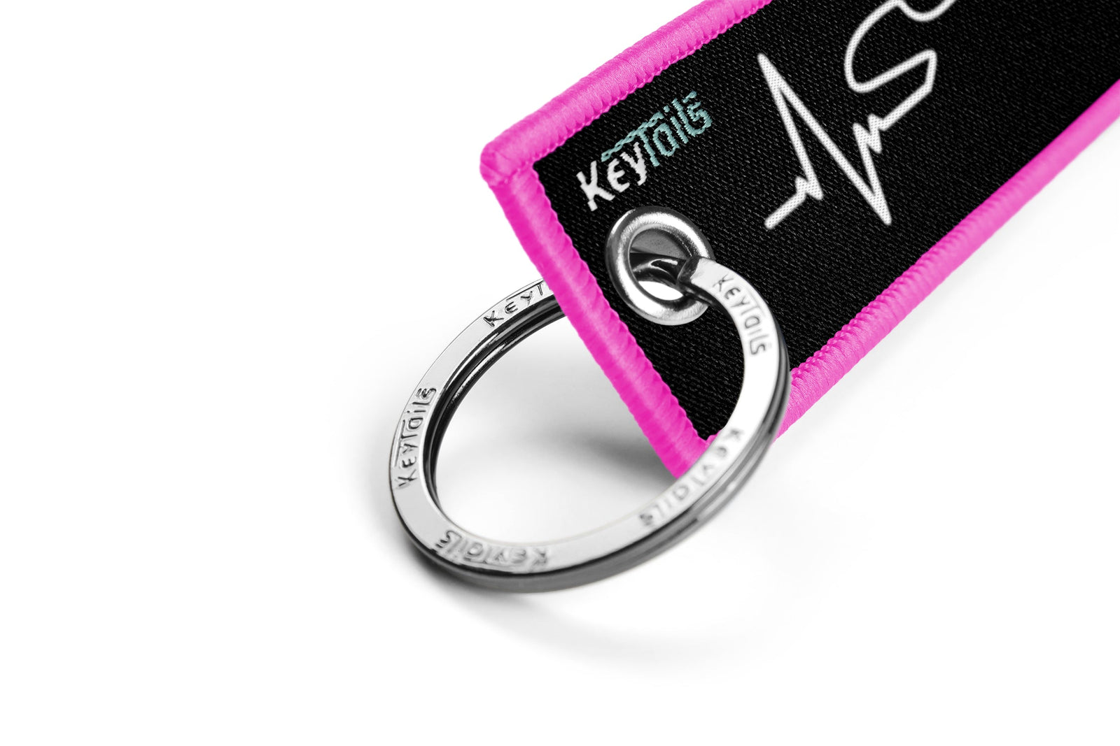 Moto Heartbeat Keychain, Key Tag - Custom - Café Racer