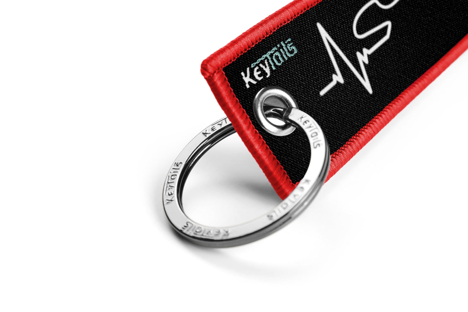 Moto Heartbeat Keychain, Key Tag - Custom - Café Racer