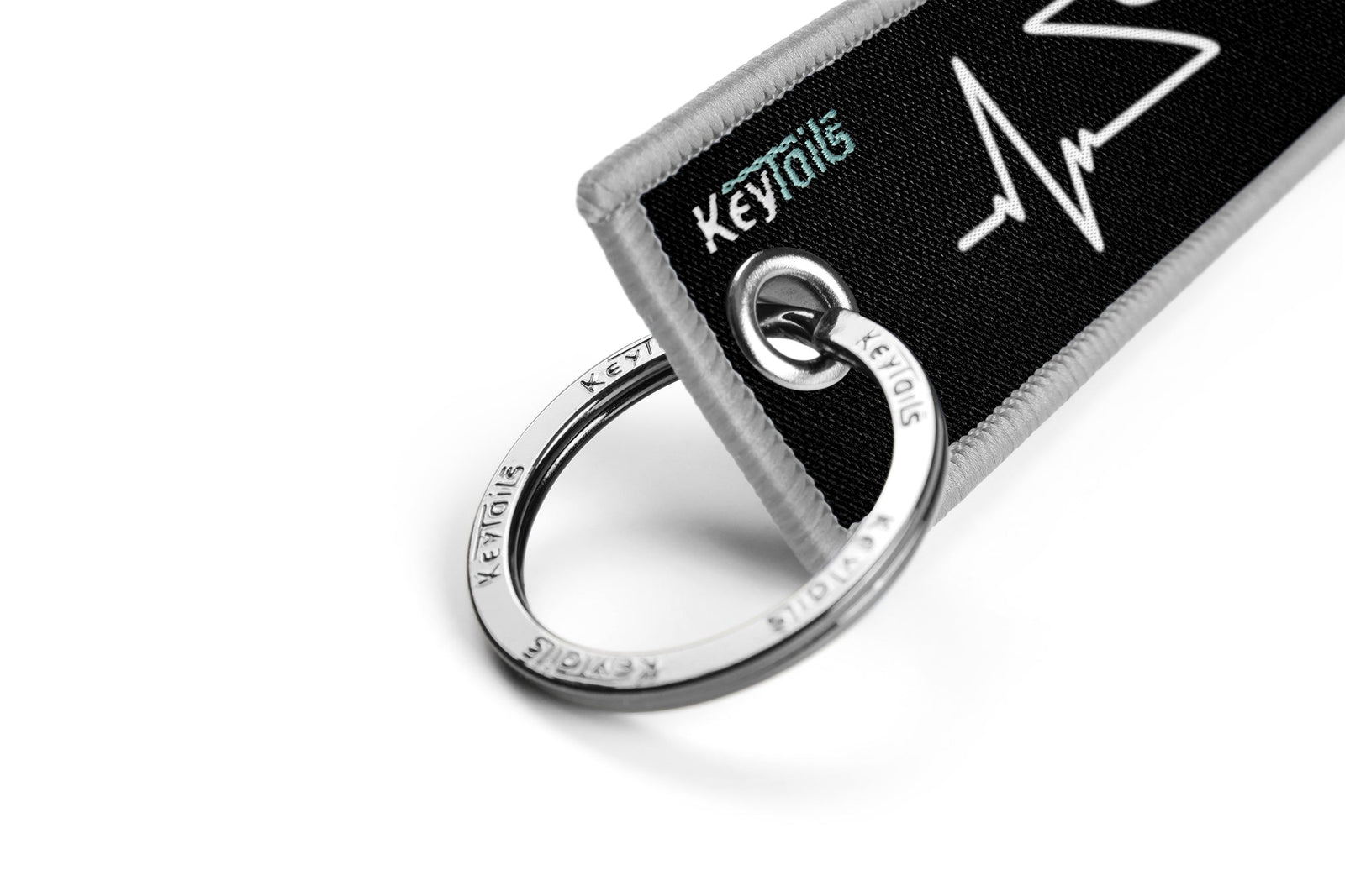 Moto Heartbeat Keychain, Key Tag - Sportbike