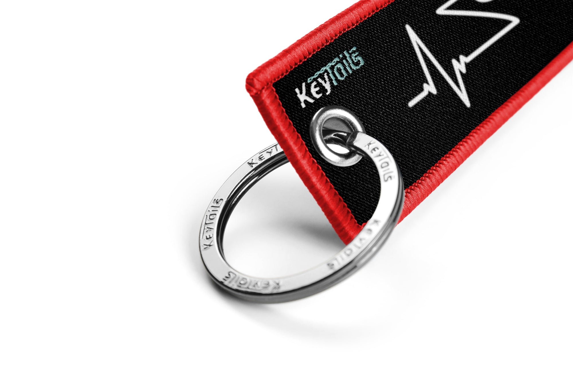 Moto Heartbeat Keychain, Key Tag - Sportbike