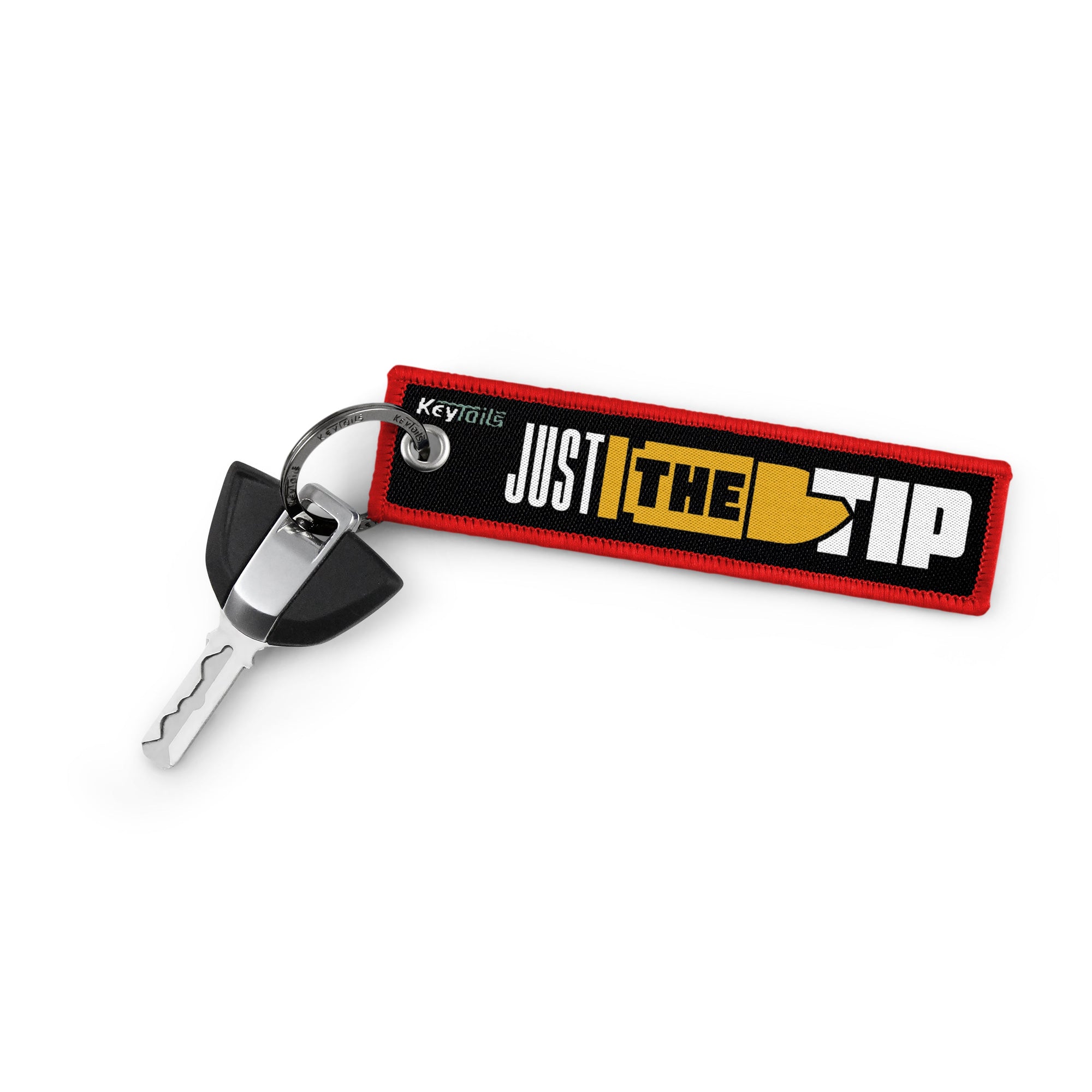 Just The Tip Keychain, Key Tag - Red