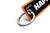 Key to Happiness Keychain, Key Tag - Orange