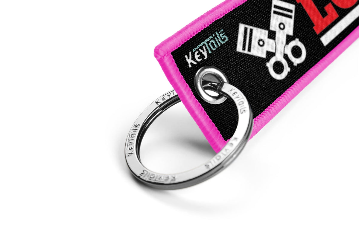 Lovin It Keychain, Key Tag - Pink