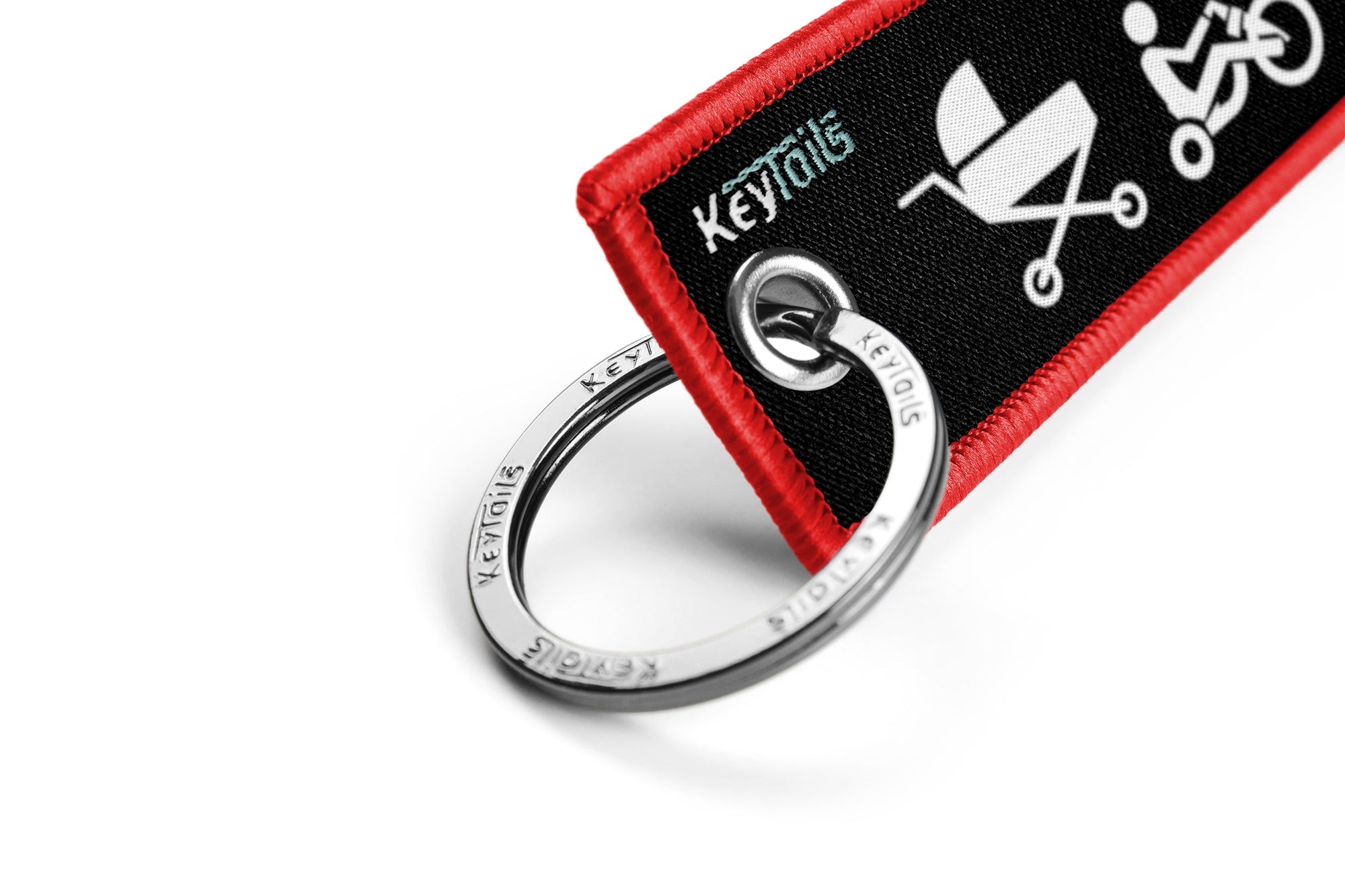 Moto Evolution Keychain, Key Tag - Red