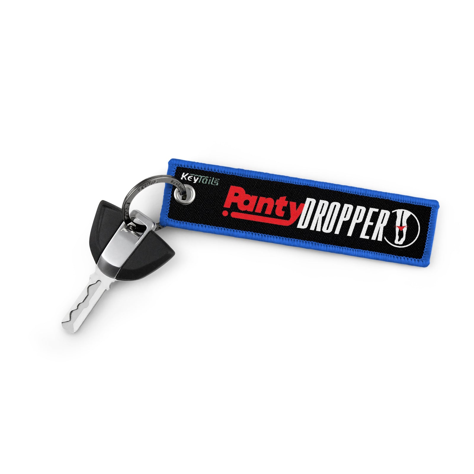 Panty Dropper Keychain, Key Tag - Blue