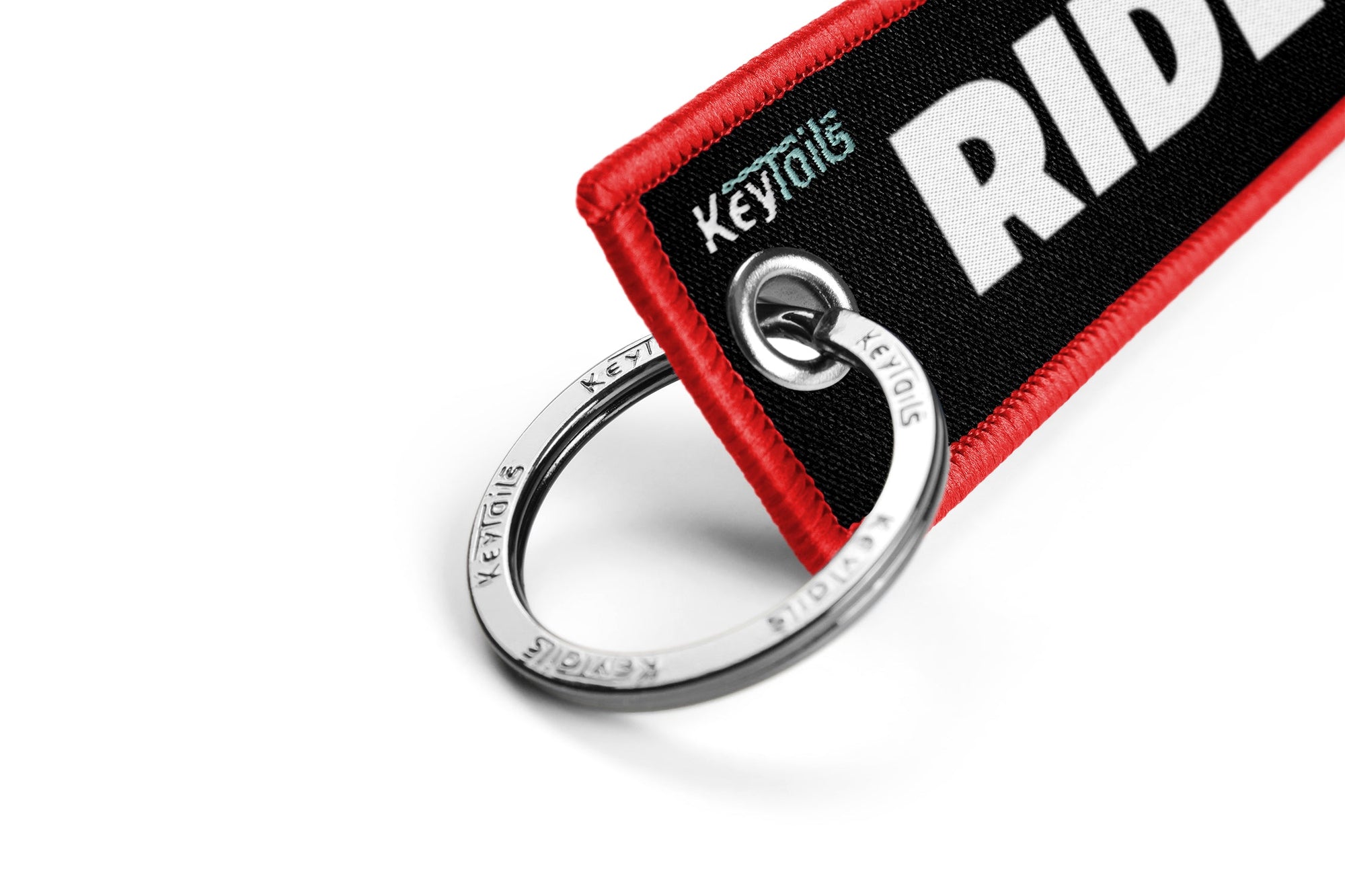 Ride or Die Keychain, Key Tag - Red