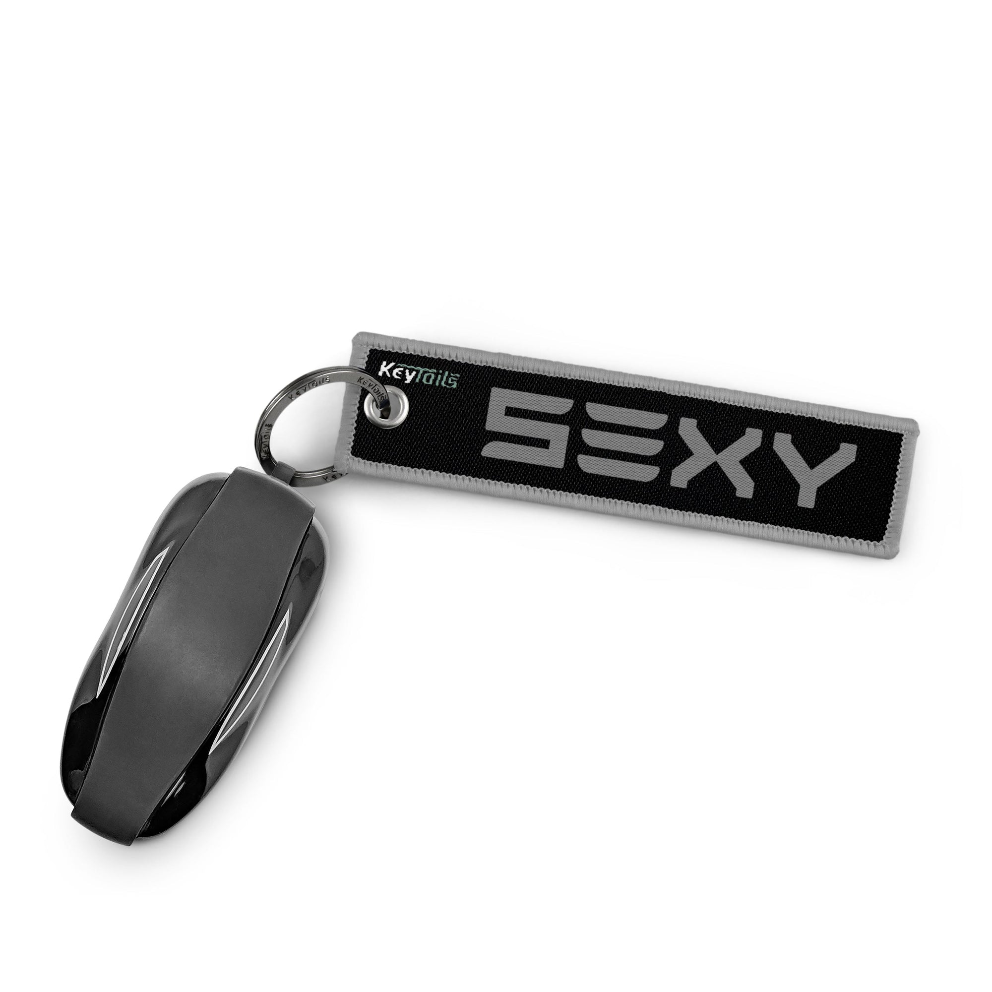 Sexy Keychain, Key Tag - Gray
