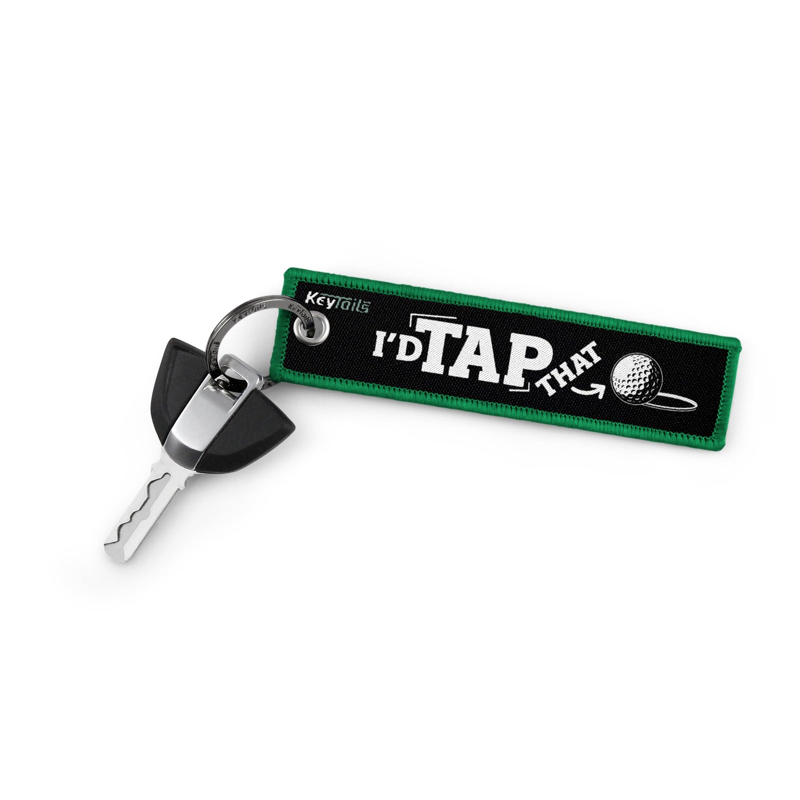 I'd Tap That Golf Keychain, Key Tag - Green