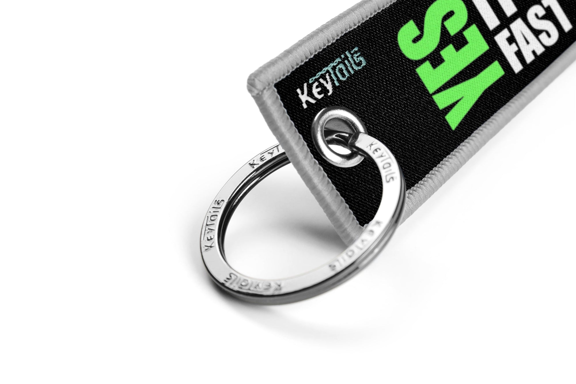Yes It's Fast, No You Can't Drive It Keychain, Key Tag - Gray